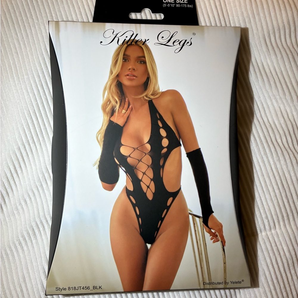 Black Cutout Bodysuit